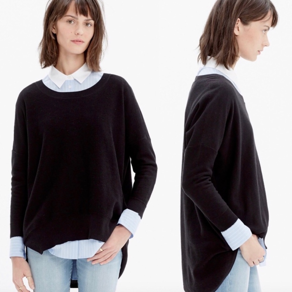 Madewell French Drape Oversized Sweater Top Shirt